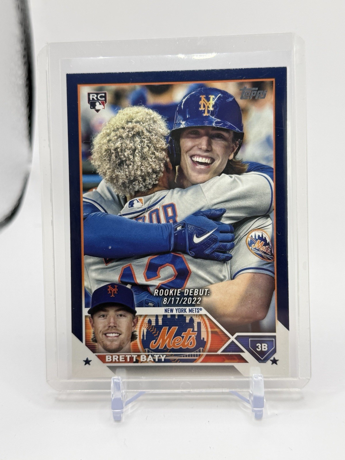 2023 Topps Update Series - Rookie Debut Brett Baty #US158 Royal Blue (RC)