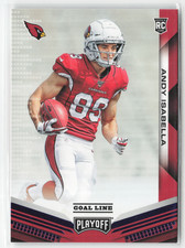 2019 Panini Playoff - Rookies Andy Isabella #221 (RC) Goal Line Blue Foil