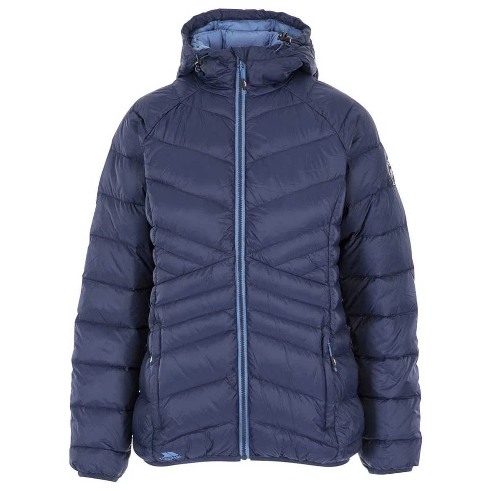 Trespass Julieta Womens Down Jacket - XS - Blue Lightweight Packable Hooded Coat