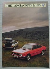 LANCIA Coupè 2000 IE e HPE 1600 Brochure vendita auto 1982-83 Rif 25M-7-82