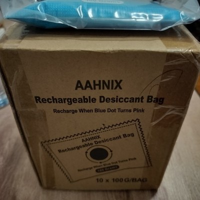 10-Pack Rechargeable Silica Gel Desiccant for Moisture Protection - 100g AAHNIX