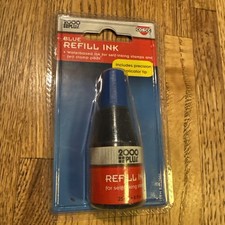 2000 PLUS Self-Inking Refill Ink Blue 0.9 oz. Bottle 032961