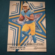 Panini 2025 Rookies & Stars Omarion Hampton #166 Los Angeles Chargers Rookie