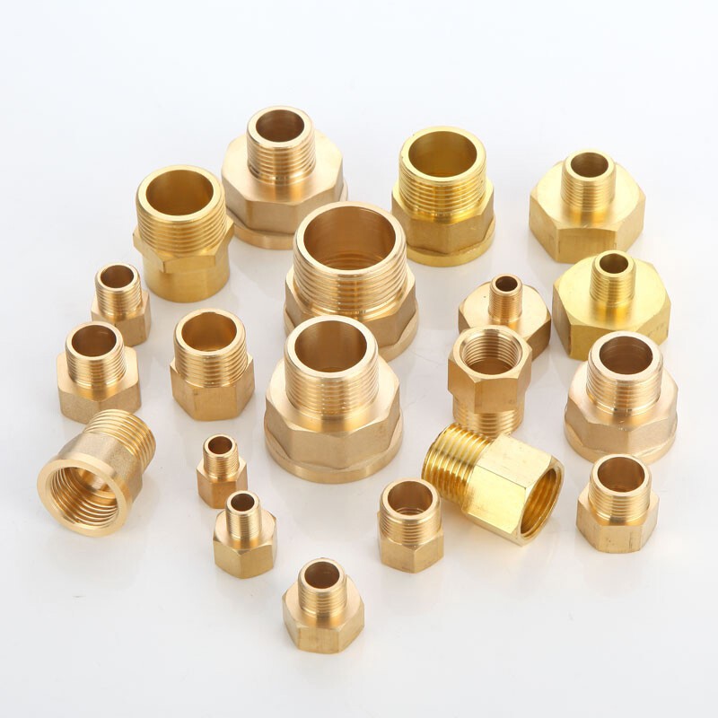 Adaptador reductor de latón BSP hembra a macho conector para agua 1/8"1/4"3/8"1/2"1"