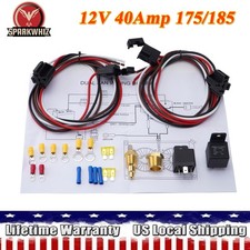 Thermostat Dual Electric Fan Wiring Harness Relay Kit 12v 40amp 175185 Thermostat Dual Electric Fan Wiring Harness Relay Kit 12v 40amp 175185