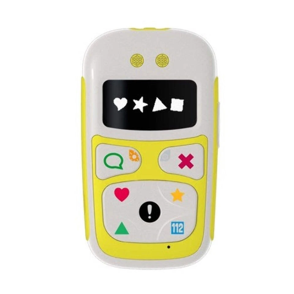 GIOMAX BABY PHONE U10 1.1" CELLULARE PER BAMBINI GPS GSM DUAL BAND ITA GIALLO - Immagine 2 di 2