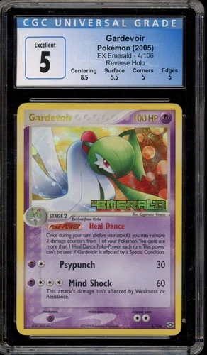 Pokemon Gardevoir EX Emerald Reverse Holo Rare #4 CGC 5