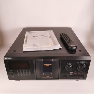 Sony CDP-CX355 MegaStorage 300 CD-Wechsler Player Schwarz Fernbedienung Tested