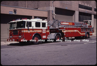 FDNY Ladder 20 1999 Seagrave 100' TDA Fire Apparatus Slide