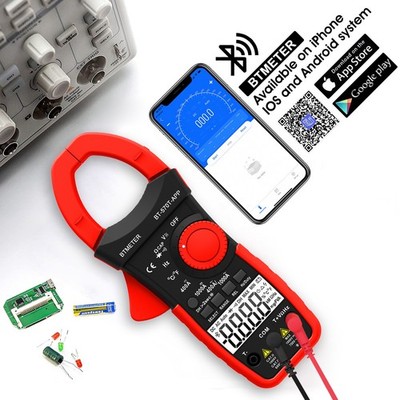 BTMETER Clamp Multimeter AC DC Clamp Meter Current Clamp Clamp Ammeter 750V