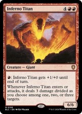 ~ Inferno Titan ~ NM ~ Commander: Bloomburrow ~ MTG ~