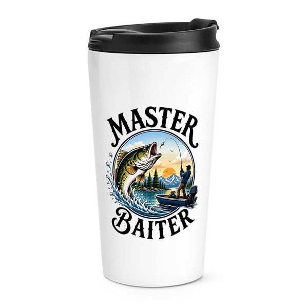 Gift Base Reisebecher Travel Mug 16Oz Weiß Metall Isoliert 1 StüCk Vater-image