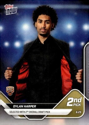 DYLAN HARPER RC 2025 Topps NOW #2 Spurs NM-MT NBA Basketball ROOKIE 2n ID:142064
