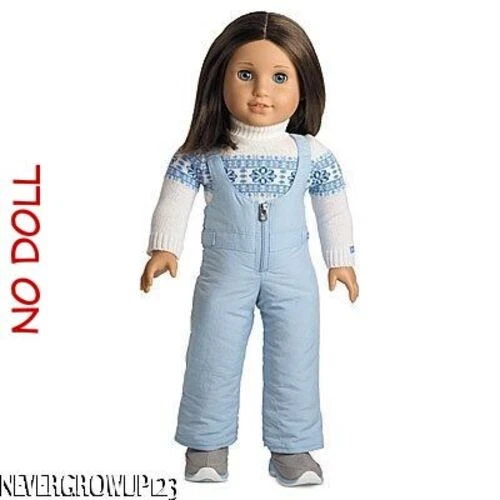 AMERICAN GIRL CHRISSA'S SNOW OUTFIT~BLUE SNOWSUIT~SWEATER~BOOTS~SNOW PANTS~NEW
Opens in a new window