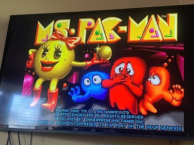 Ms. Pac-Man (Sega Genesis, 1991) -- MS PAC MAN for GENESIS