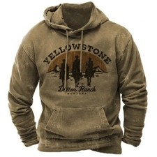 Mens HOODIE PULLOVER Sweatshirts Fleece Casual Sports Active Hooded Shirt Heavy