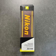 Nikon AN-6W Genuine Brown Wide Neck Strap for SLR DSLR Camera New Authentic