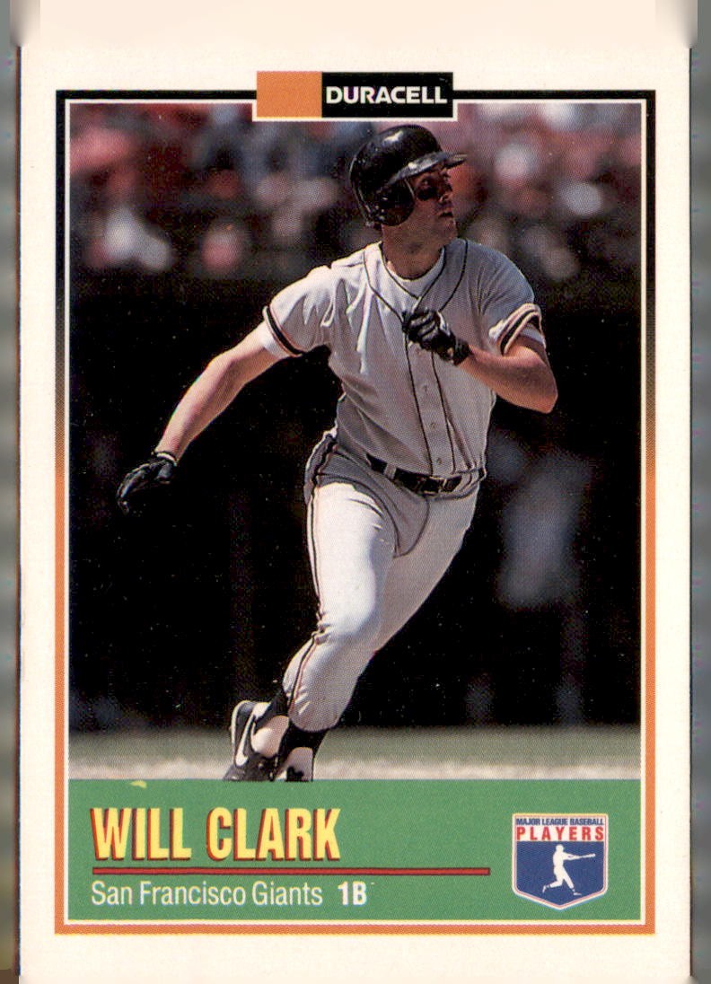 1993 Duracell Power Players I #22 Will Clark