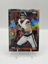 2025 Topps Chrome NFL Bo Nix Future Stars Refractor #FS-15 - Denver Broncos
