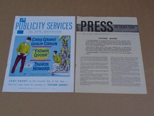 Cary Grant/Leslie Caron - Father Goose - 1964 UK Campaign Book + Press Release
