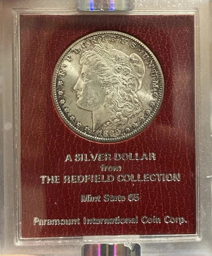 1889-S NGC MS63 The Redfield Collection Morgan Silver Dollar