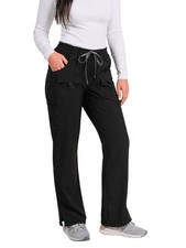 Medgear Womens Stretch Scrubs Pants, Utility Style with 7 Pockets and Loop