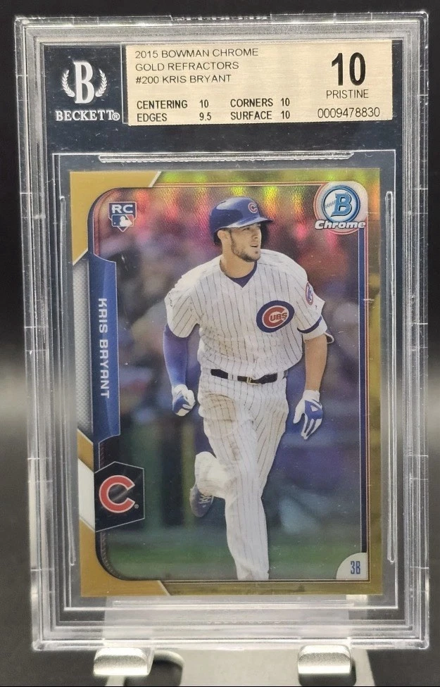 Kris Bryant 10 Graded Baseball Sports Trading Cards & Accessories