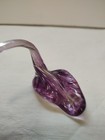 Hand Blown Glass Purple Flower Excellant Condition — photo 3