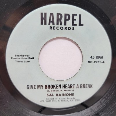 Sal Rainone Give My Broken / The Great 7'' 45rpm EX Vinyl 60's Record free sleeve
