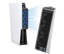 Cooling Fan for PS5 Disk/Digital Edition w/Auto Speed, LED  Controller USB Port