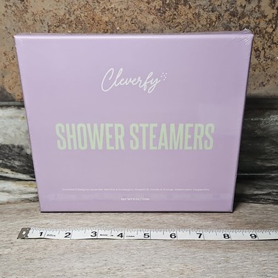 Cleverfy Shower Steamers Box 6 Pack Aromatherapy Vegan and animal test free 