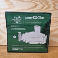 Big Green Egg Small convEGGtor Ceramic Heat Deflector Plate Setter NEW 401045