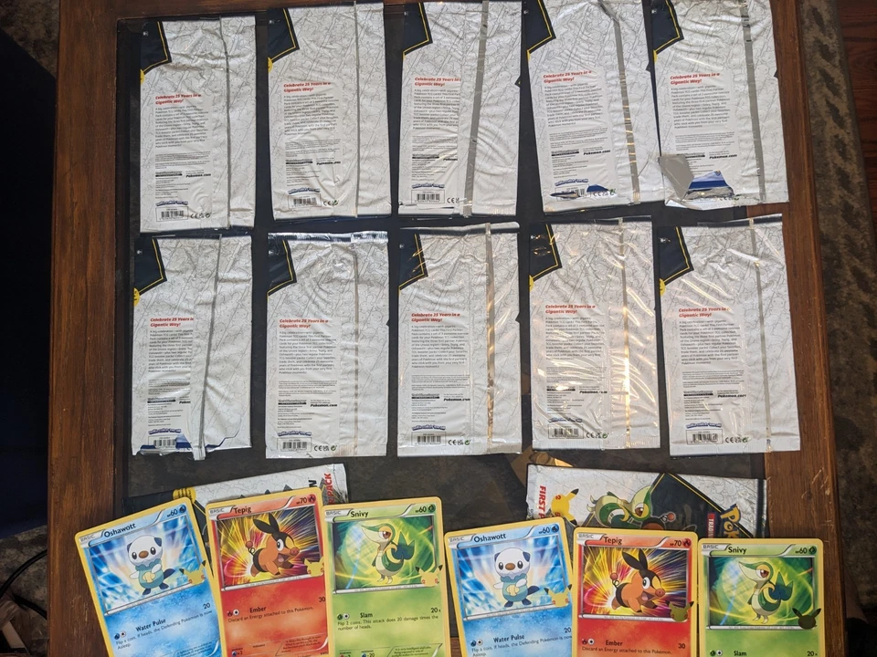 36 TOTAL JUMBO CARD Snivy Tepig Oshawott BW01 BW02 BW03 First Partner Pack Unova - Image 2 of 4