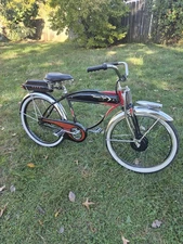 Vintage Retro Western Flyer Custom Ebike Tank Springer 26" Mens Electric Bicycle