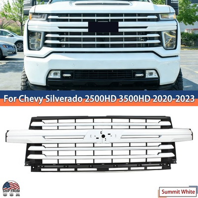 #ad For Chevrolet Silverado 2500HD 3500HD 2020 2023 Summit White Front Bumper Grille $529.99