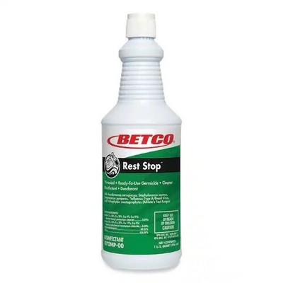 BETCO REST STOP READY TO USE GERMICIDE CLEANER DEODORANT DISINFECTANT 1 QUART