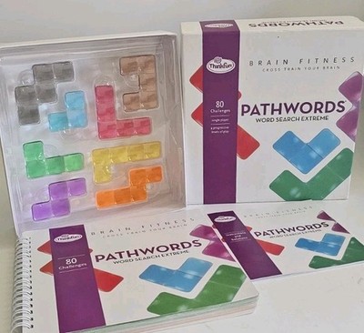 ThinkFun Brain Fitness Pathwords Word Search Extreme 80 Challenges 100% Complete
