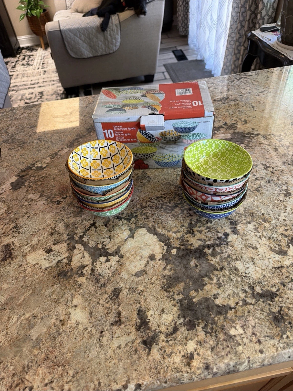 Chelsea Stoneware 10-Piece Bowl Set Microwave & Dishwasher Safe Multicolor, NEW
Opens in a new windo