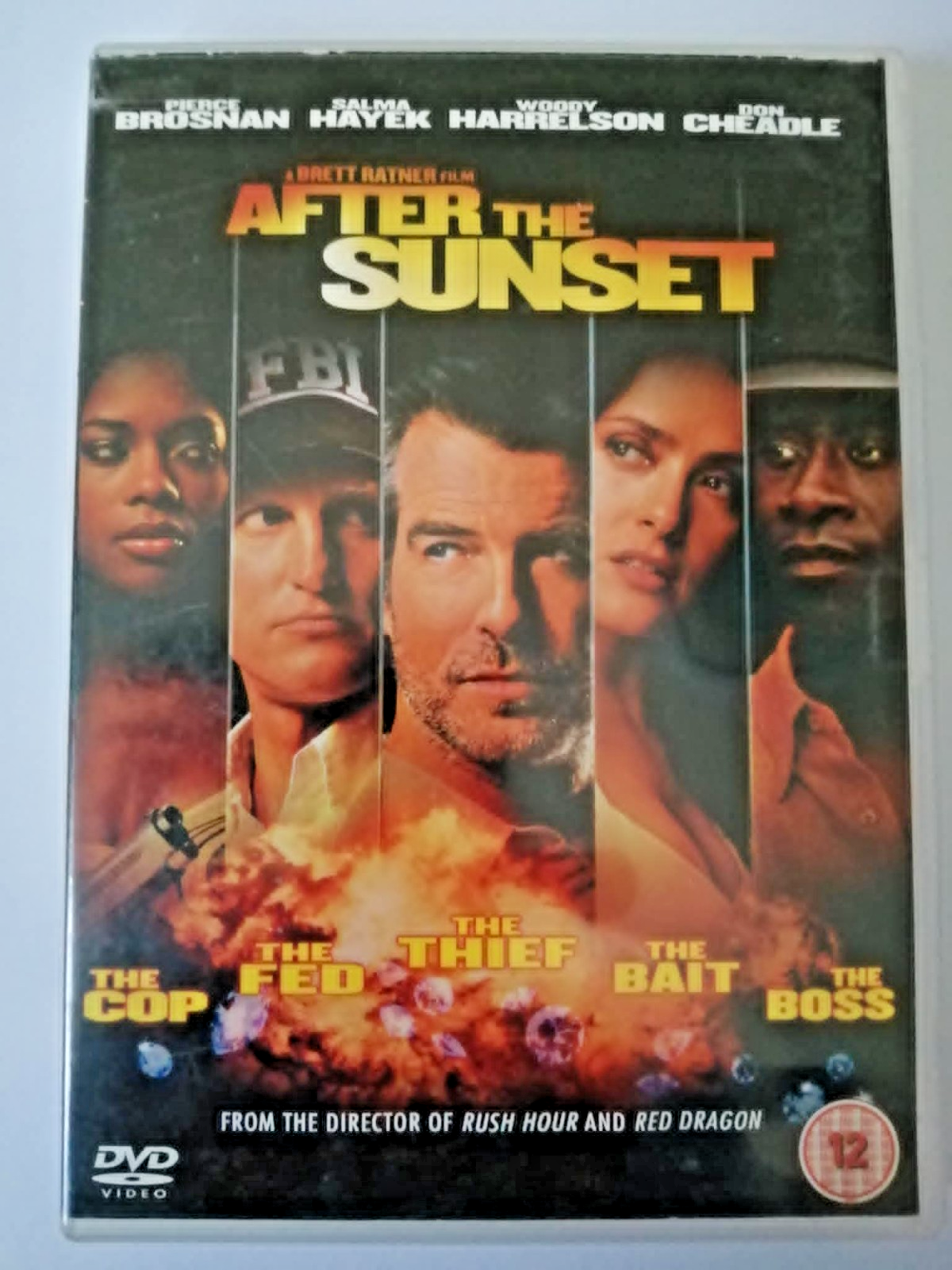DVD After the Sunset. Movie. Film. Pierce Brosnan. Salma Hayek. Woody Harrelson