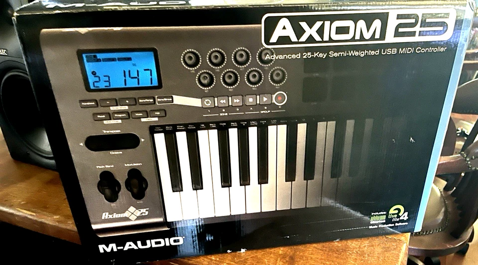 M-Audio AXIOM 25 Key Semi Weighted USB MIDI Keyboard Controller Open Box