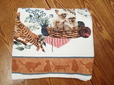 CAT design BLANKET Throw Cover, Cats Kittens Home Bedding Bed Decor, Polyester 