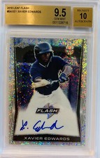 2018 Leaf Flash Xavier Edwards Prospect Silver Beckett BGS 9/10 Top Prospect!