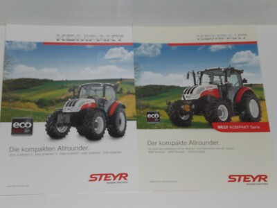 Steyr Compact Series Tractor Brochures from 08/2012 and 07/2013 (Steyr 120)
