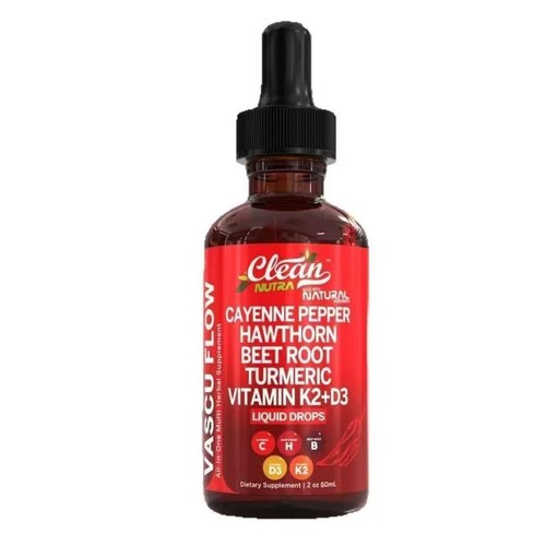 Gotas líquidas de vitamina K2 + D3 raíz de remolacha espino pimienta de cayena 60 ml Reino Unido - Imagen 11 de 12