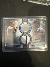 2024 Topps Tribute Derek Jeter / Cal Ripken Jr. Black #/150 Dual Relic Patch Mem