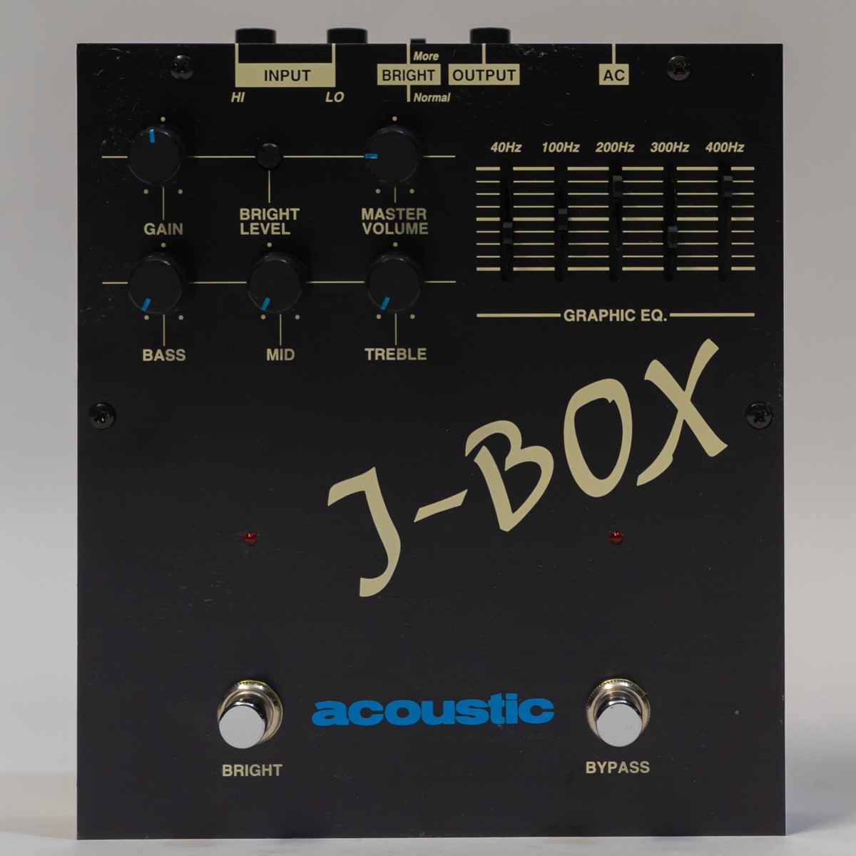 【希少】acoustic J-BOX ベース用プリアンプ acoustic J-BOX ベース用プリアンプ