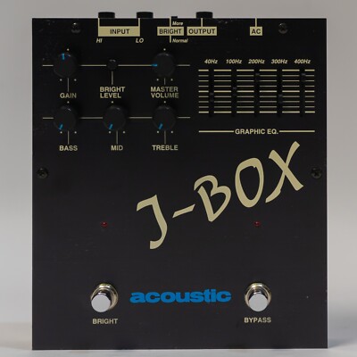 Fernandes Acoustic J-Box Bass Preamp and Equalizer Effect Pedal