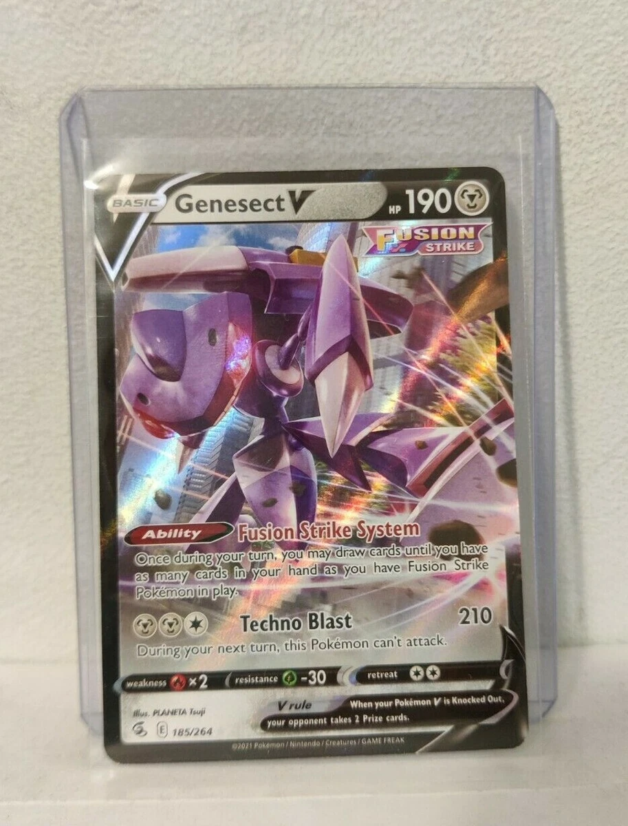 Genesect V 185/264 - Fusion Strike - Pokémon TCG - Mint Condition