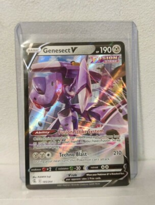 genesect v pokemon card price Pokemon Fusion Strike Genesect V 185/264 Ultra Rare Near Mint NM Fast  Processing