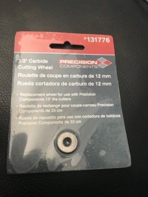 Precision Components 1/2'' Carbide Cutting Wheel 131776 New!!!